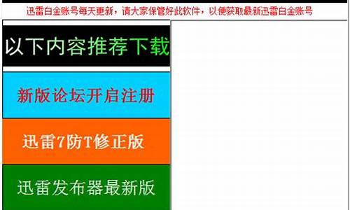 迅雷员是干嘛的_迅雷白金会员获取器